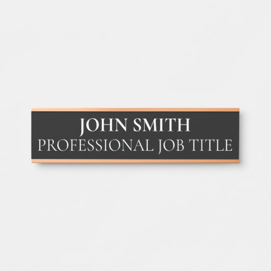 Plaque de nom de porte de bureau professionnel mod (Devant)