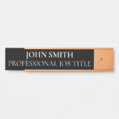 Plaque de nom de porte de bureau professionnel mod (Devant)
