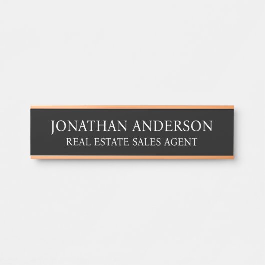 Plaque de nom de porte de bureau professionnel mod (Devant)