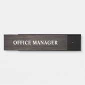 Plaque de nom de porte de bureau professionnel mod (Devant)