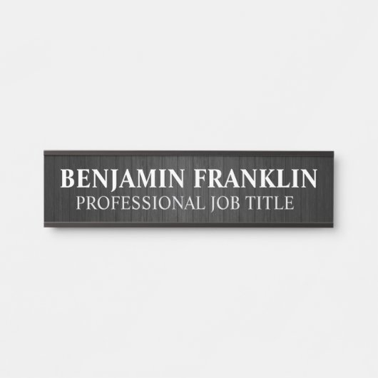 Plaque de nom de porte de bureau professionnel mod (Devant)