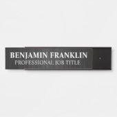 Plaque de nom de porte de bureau professionnel mod (Devant)