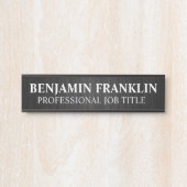 Plaque de nom de porte de bureau professionnel mod (Devant)