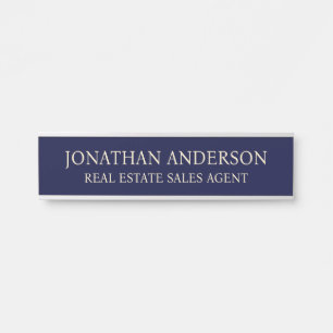 Plaque de nom de porte de bureau professionnel mod