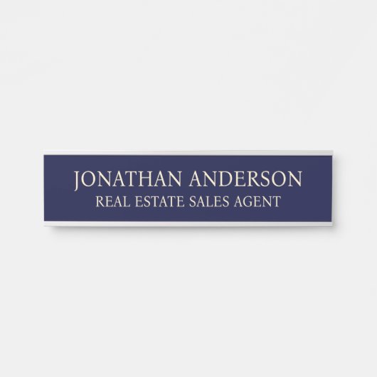 Plaque de nom de porte de bureau professionnel mod (Devant)