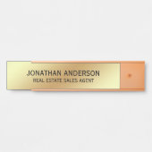 Plaque de nom de porte de bureau professionnel mod (Devant)