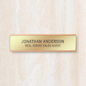 Plaque de nom de porte de bureau professionnel mod (Devant)