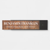 Plaque de nom de porte de bureau professionnel mod (Devant)