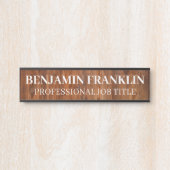 Plaque de nom de porte de bureau professionnel mod (Devant)