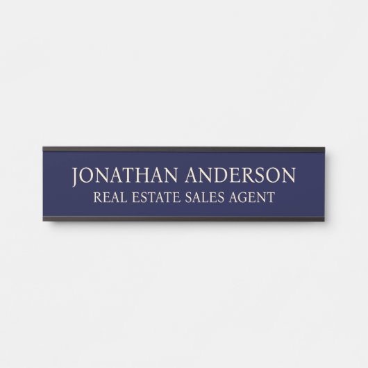 Plaque de nom de porte de bureau professionnel mod (Devant)