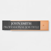 Plaque de nom de porte de bureau professionnel mod (Devant)