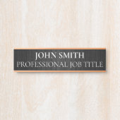 Plaque de nom de porte de bureau professionnel mod (Devant)