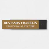 Plaque de nom de porte de bureau professionnel mod (Devant)