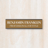 Plaque de nom de porte de bureau professionnel mod (Devant)