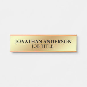 Plaque de nom de porte de bureau professionnel mod