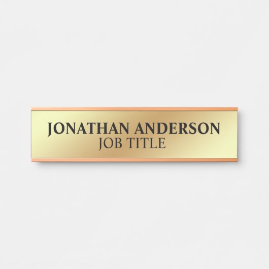 Plaque de nom de porte de bureau professionnel mod (Devant)