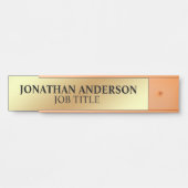 Plaque de nom de porte de bureau professionnel mod (Devant)