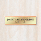 Plaque de nom de porte de bureau professionnel mod (Devant)