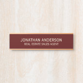 Plaque de nom de porte de bureau professionnel mod (Devant)