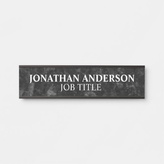 Plaque de nom de porte de bureau professionnel mod (Devant)