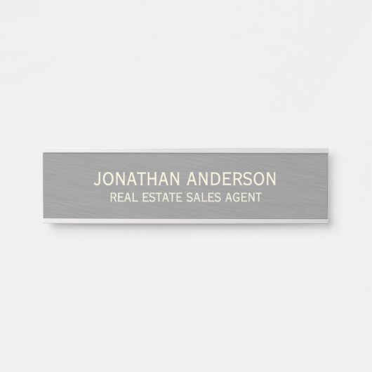 Plaque de nom de porte de bureau professionnel mod (Devant)