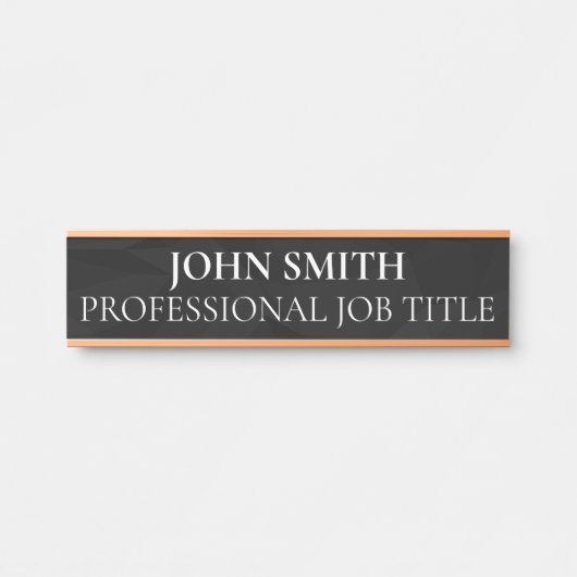 Plaque de nom de porte de bureau professionnel mod (Devant)