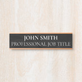 Plaque de nom de porte de bureau professionnel mod (Devant)