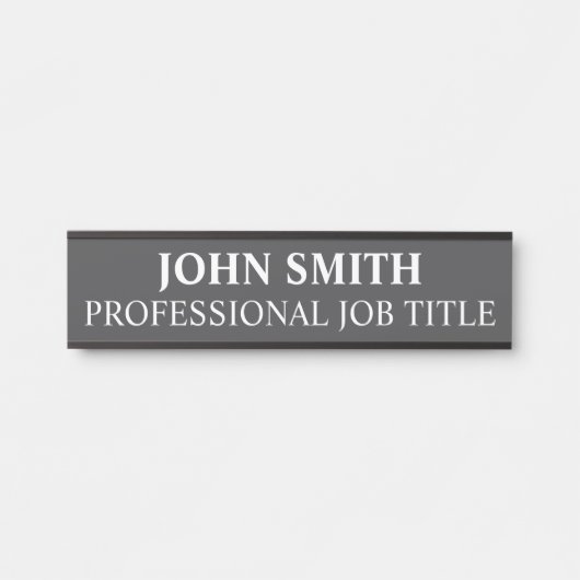 Plaque de nom de porte de bureau professionnel mod (Devant)
