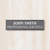 Plaque de nom de porte de bureau professionnel mod (Devant)