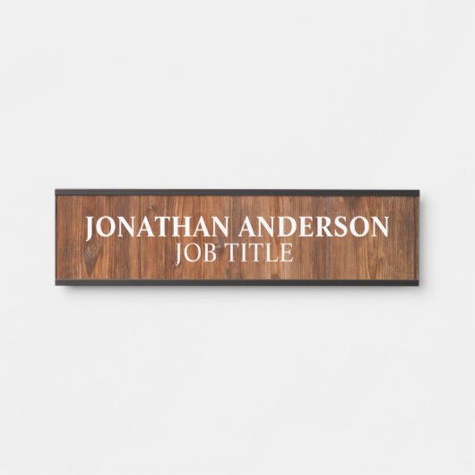 Plaque de nom de porte de bureau professionnel mod (Devant)