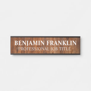 Plaque de nom de porte de bureau professionnel mod