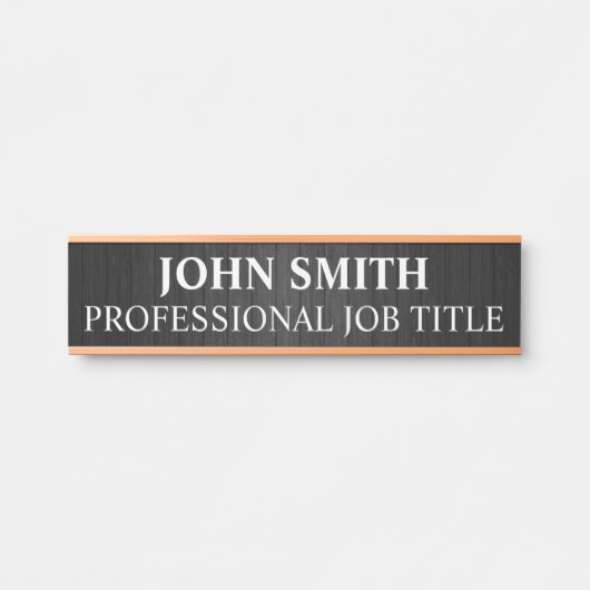 Plaque de nom de porte de bureau professionnel mod (Devant)