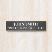 Plaque de nom de porte de bureau professionnel mod (Devant)