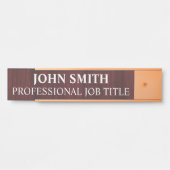 Plaque de nom de porte de bureau professionnel mod (Devant)