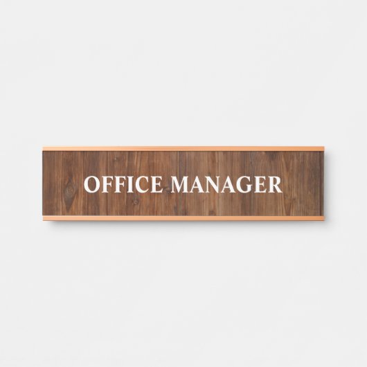 Plaque de nom de porte de bureau professionnel mod (Devant)