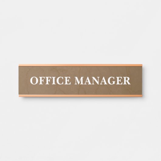 Plaque de nom de porte de bureau professionnel mod (Devant)