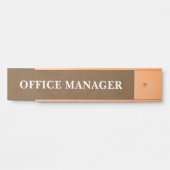 Plaque de nom de porte de bureau professionnel mod (Devant)