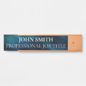Plaque de nom de porte de bureau professionnel mod (Devant)