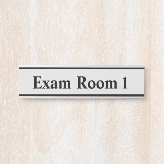 Plaque de nom de porte suspendue (Devant)