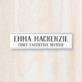 Plaque de nom de porte suspendue sophistiquée (Devant)