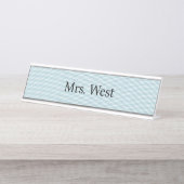 Plaque de nom des contrôleurs bleus (Devant)