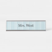 Plaque de nom des contrôleurs bleus (Devant)