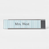 Plaque de nom des contrôleurs bleus (Devant)