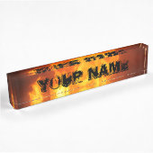 Plaque de nom d'incendie