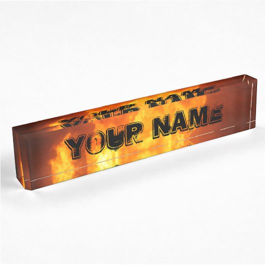 Plaque de nom d'incendie