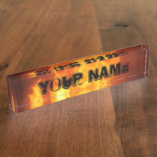 Plaque de nom d'incendie (Taille)