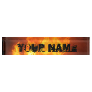 Plaque de nom d'incendie