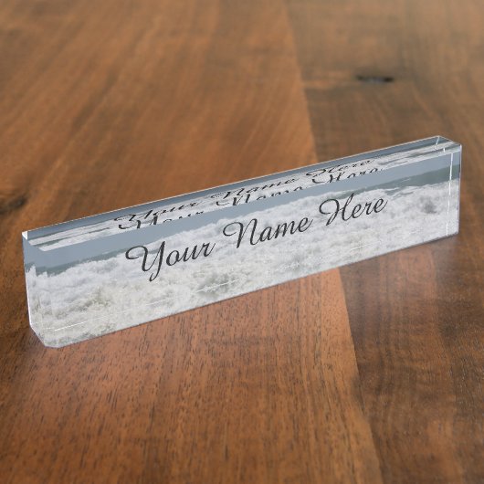 Plaque de nom d'onde d'océan (Taille)