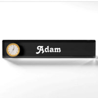 Plaque de nom du bureau Adam