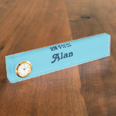 Plaque de nom du bureau Alan (Taille)